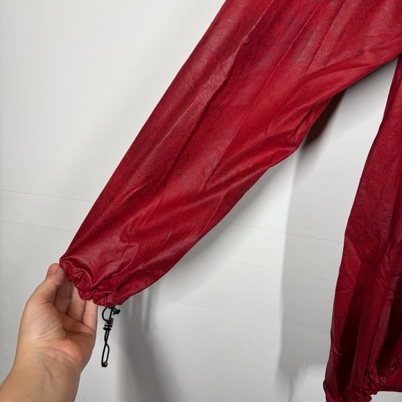 Alembika Red Faux Suede Hoodie Size 3 or US 10/12 - Picture 6 of 12